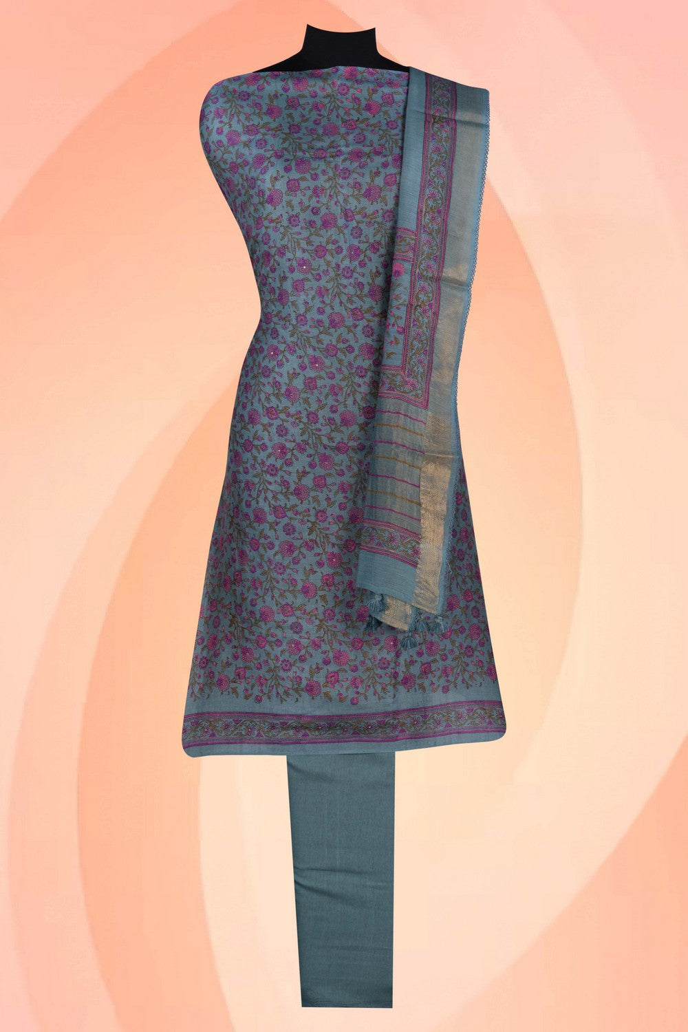 Image of Unstitched Suit Set Fabric (3 Pcs Set)
